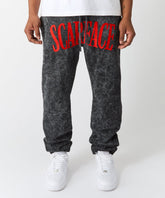 Scarface Jogger - Washed Black