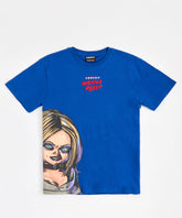 Women Chucky Short Sleeve Tee - Light Blue