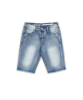 Plus Size Josiah Light Wash Basic Denim Shorts