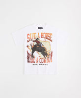 Save A Horse Vintage Short Sleeve Tee - White