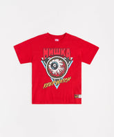 Mishka Keep Watch Embroidered Short Sleeve Tee - Red