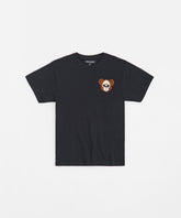 Chest Hit Grizzly Embroidered Short Sleeve Tee - Black