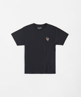 Chest Hit Embroidered Short Sleeve Tee - Black