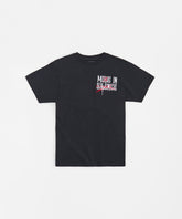 Move In Silence Embroidered Short Sleeve Tee - Black