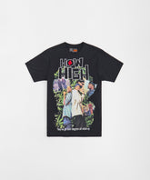 How High Embroidered Short Sleeve Tee - BlacK