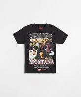 Plus Size Scarface Tony Rhinestone Short Sleeve Tee - Black