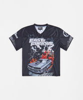 Fast & Furious 01 Cropped Football Jersey - Black