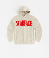 Scarface Chenille Patched Hoodie - Bone