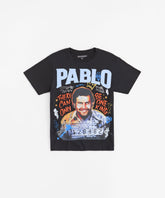 Pablo Graffiti Applique Short Sleeve Tee - Black