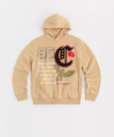 Champion Chenille Patched Hoodie - Khaki
