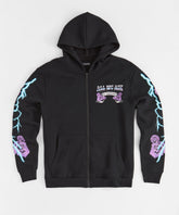 Women Trust Zip Up Hoodie - Black