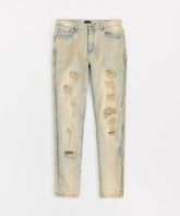 Rip And Repair Denim Jeans - Light Blue