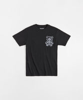 Teddy Embroidered Short Sleeve Tee - Black