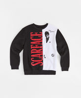 Scarface Split Long Sleeve Tee - Black