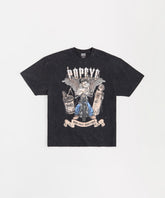 Popeye Ride Fast Short Sleeve Tee - Washed Black