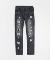 Destroyed Denim Jeans - Black