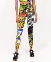 Womens Plaid Chain Leggings