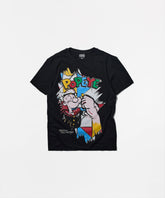 Plus Size Popeye Retro Short Sleeve Tee - Black