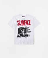 Scarface Money Power Respect Applique Short Sleeve Tee - Small