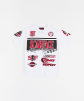 Scarface Power Racing Short Sleeve Tee - White