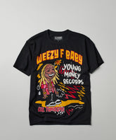 Lil Wayne Real GS Front And Back Print Short Sleeve Tee - Black