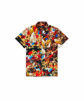 Plus Size King Of Kings Allover Print Short Sleeve Shirt