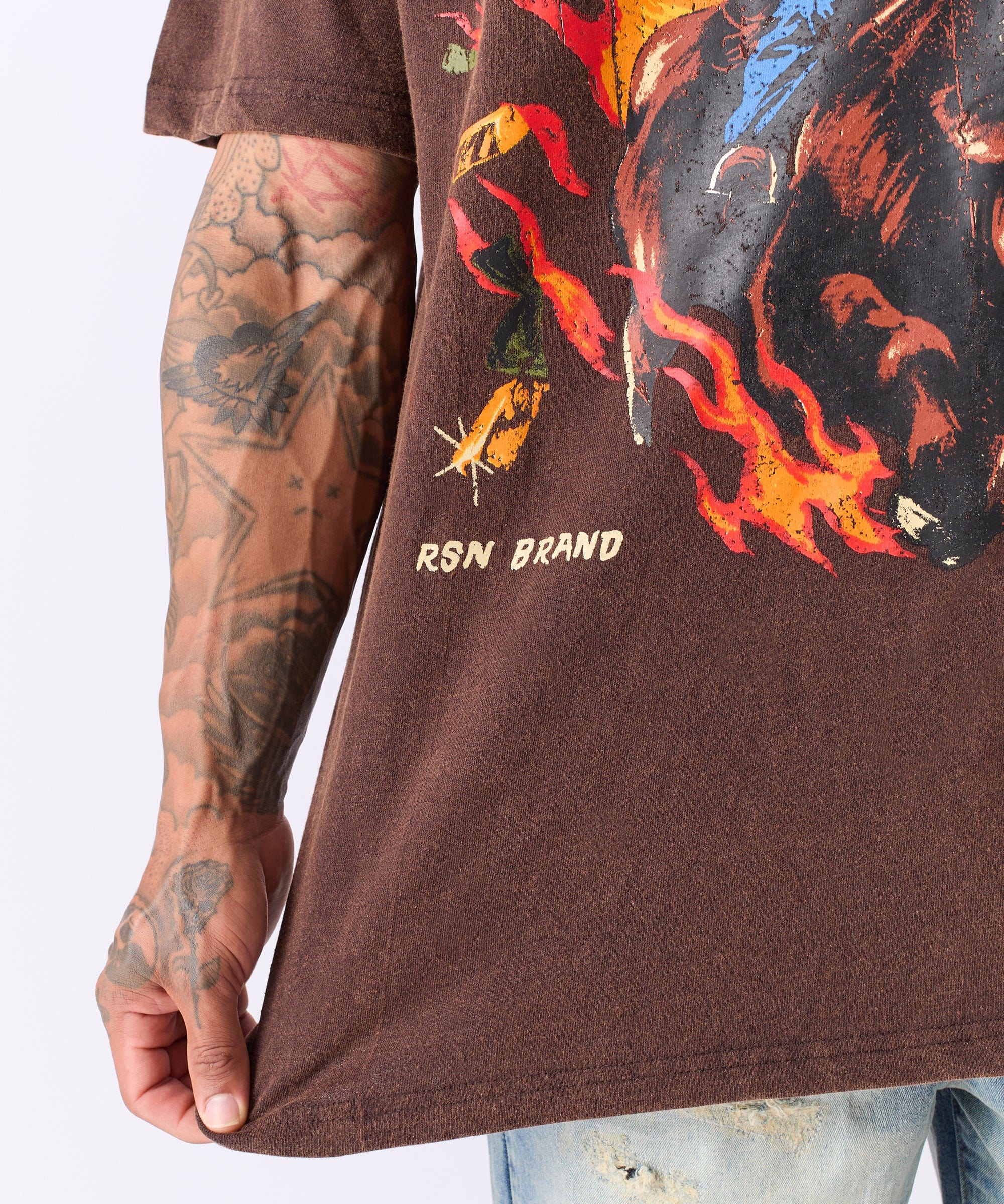 Ol' Money Short Sleeve Tee - Brown