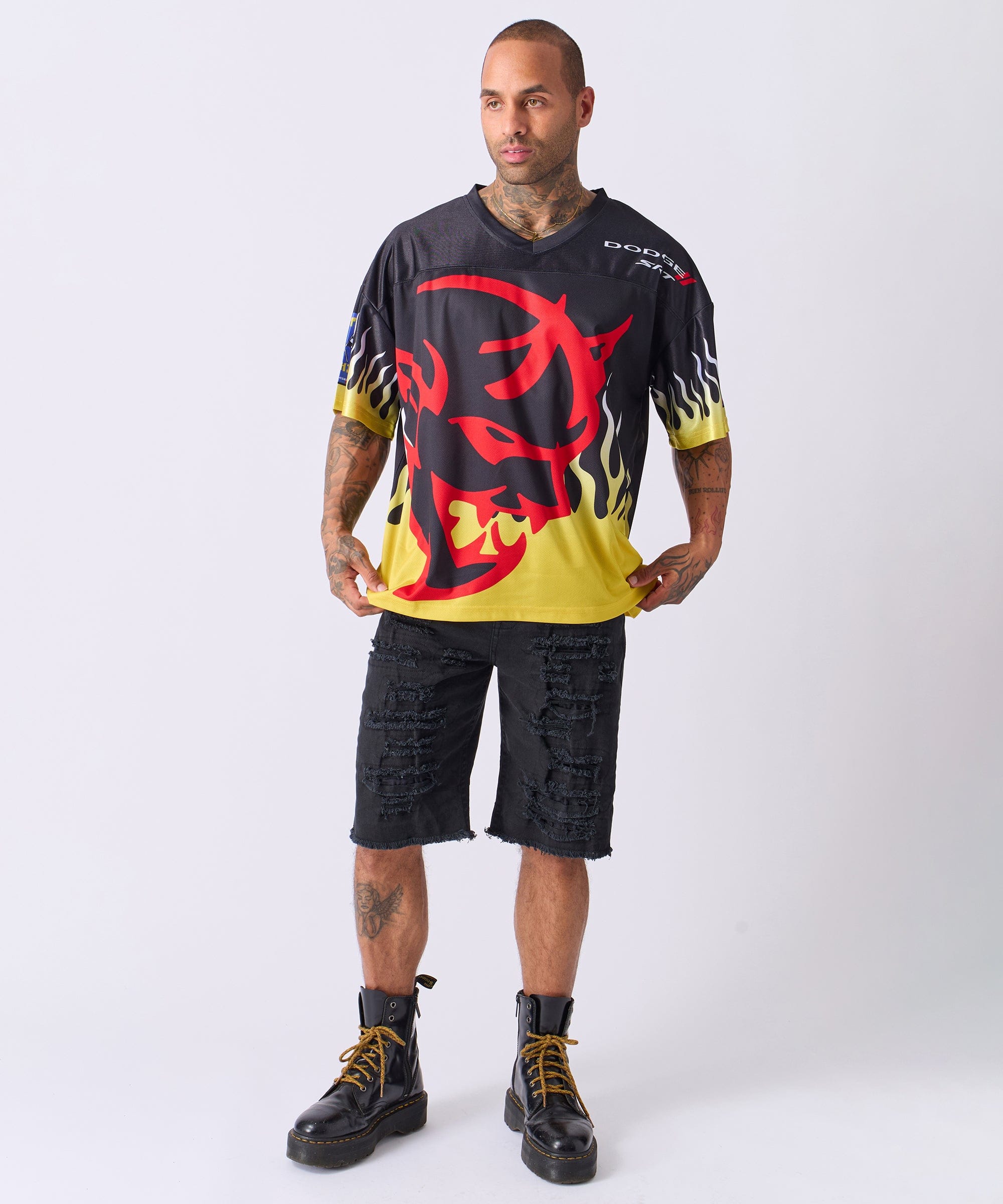 Dodge Demon Football Jersey - Black