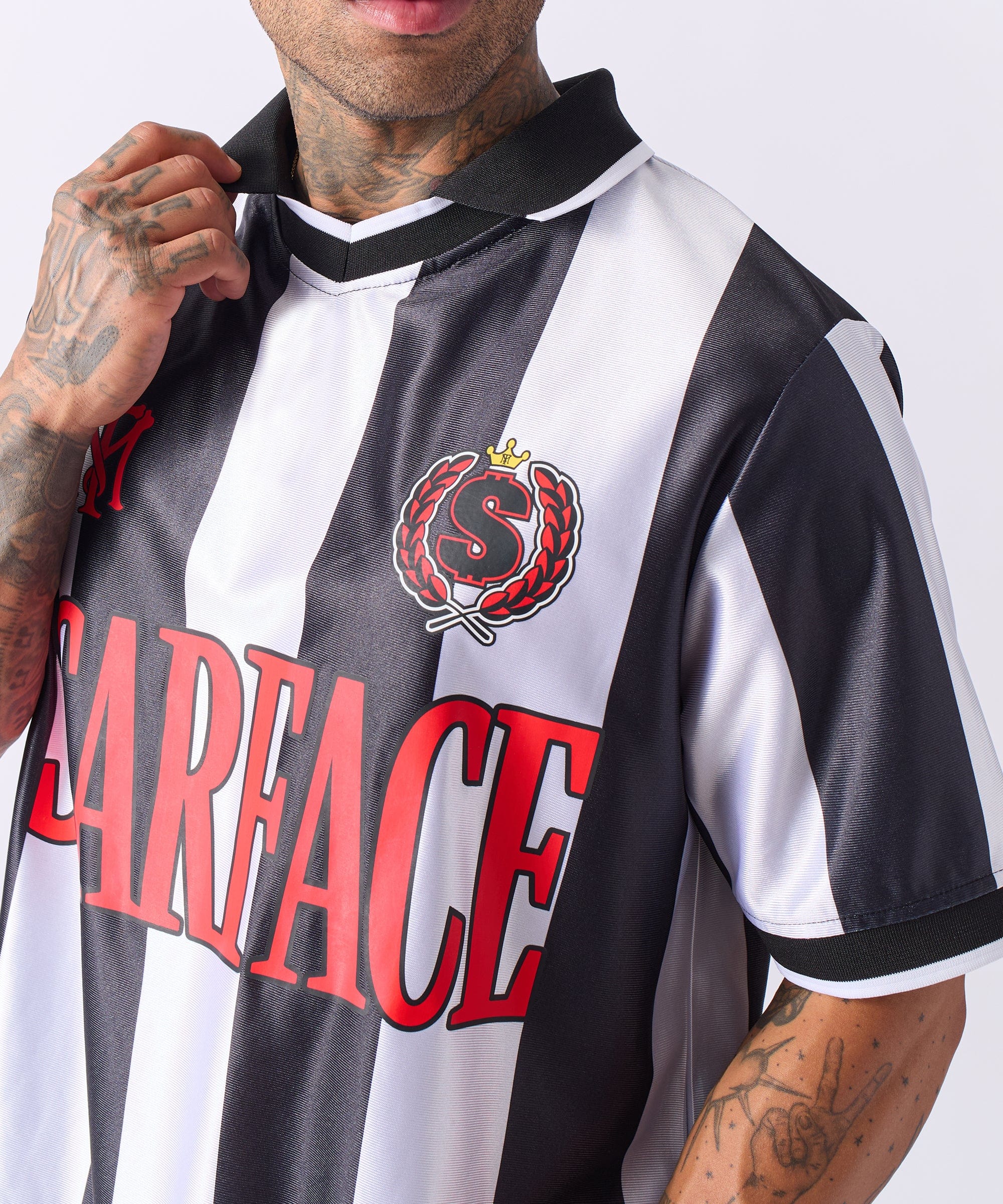 Scarface Soccer Jersey - Black&White