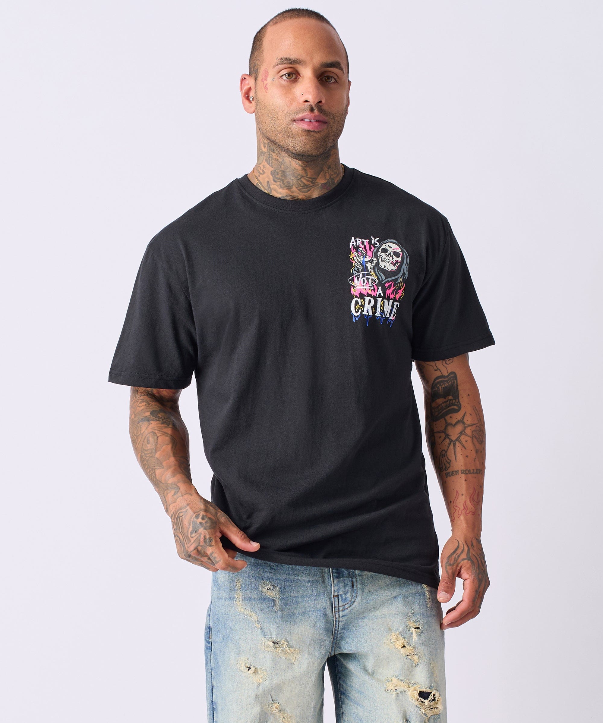 Chaos Short Sleeve Tee - Black