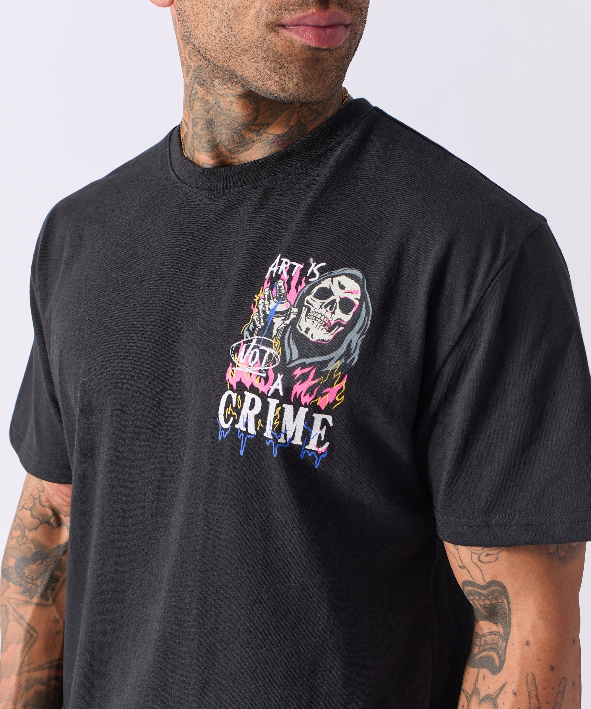 Chaos Short Sleeve Tee - Black