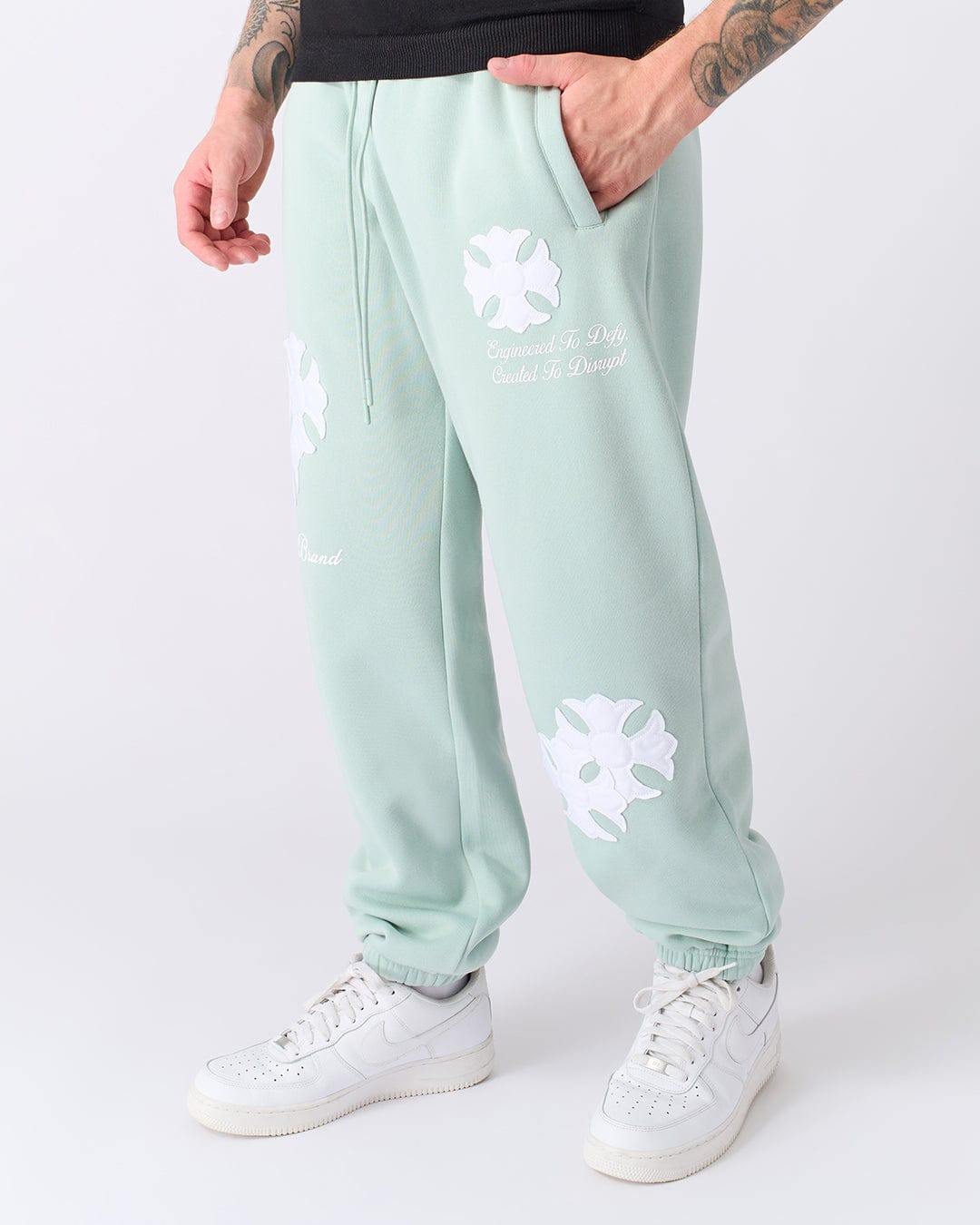 Rebellion Architects Applique Jogger - Medium Blue