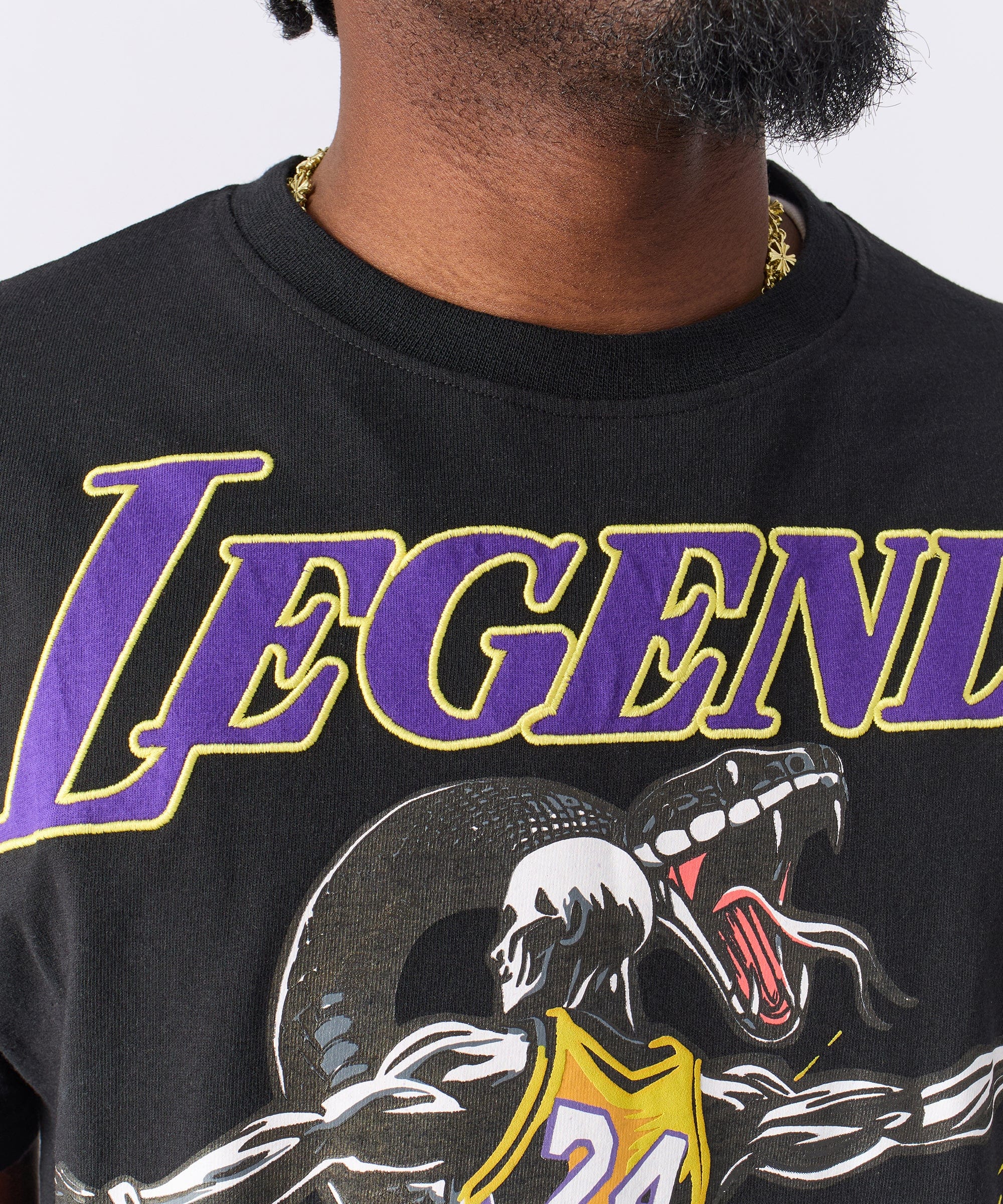 Legends 24 Applique Short Sleeve Tee - Black