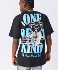 Built Different Rhinestone Short Sleeve Tee - Black