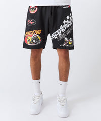 Dodge Demon Racing Embroidered Short - Black