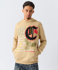 Champion Chenille Patched Hoodie - Khaki