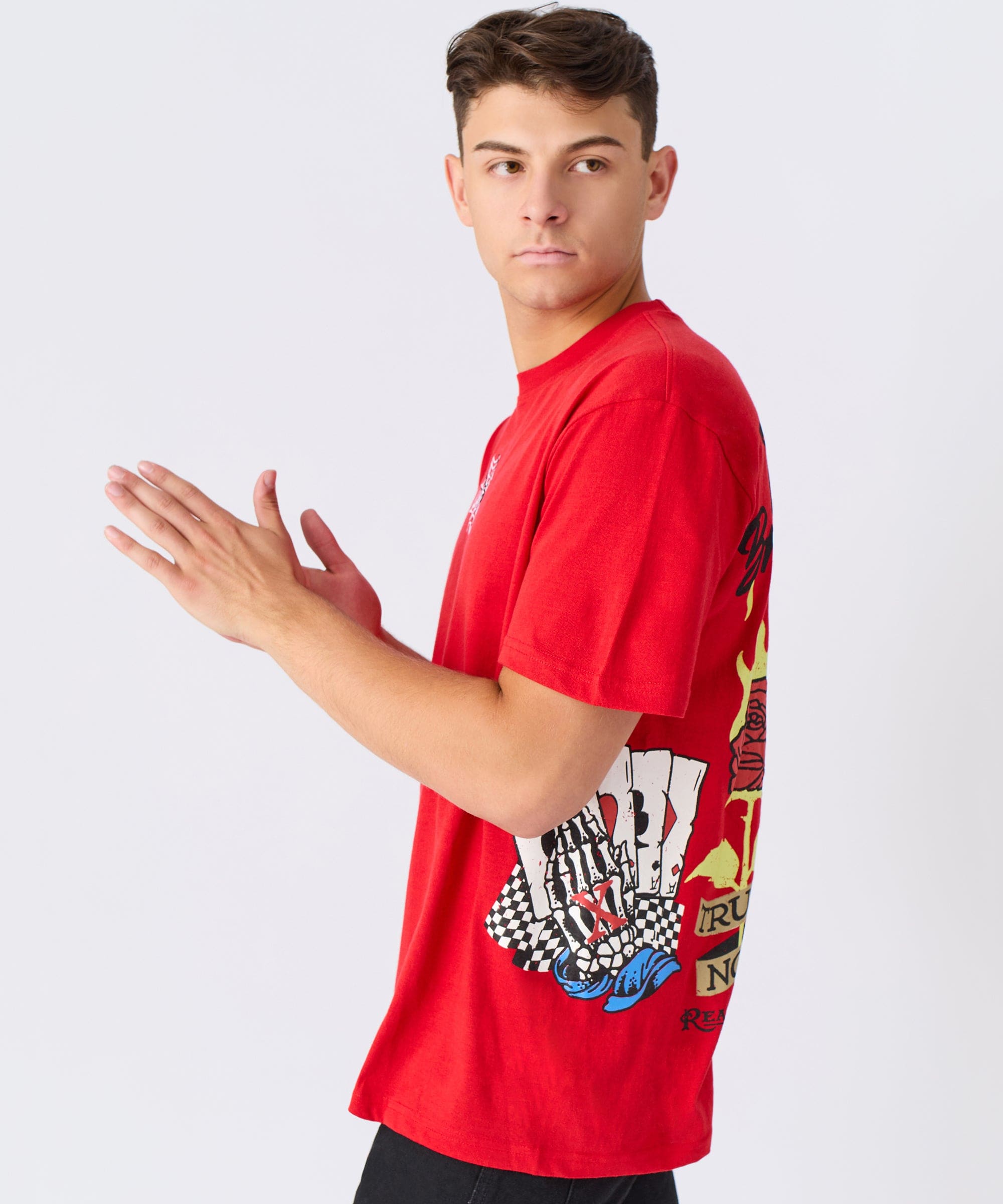 Fast Life Embroidered Short Sleeve Tee