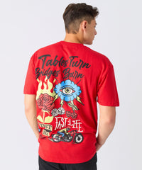 Fast Life Embroidered Short Sleeve Tee