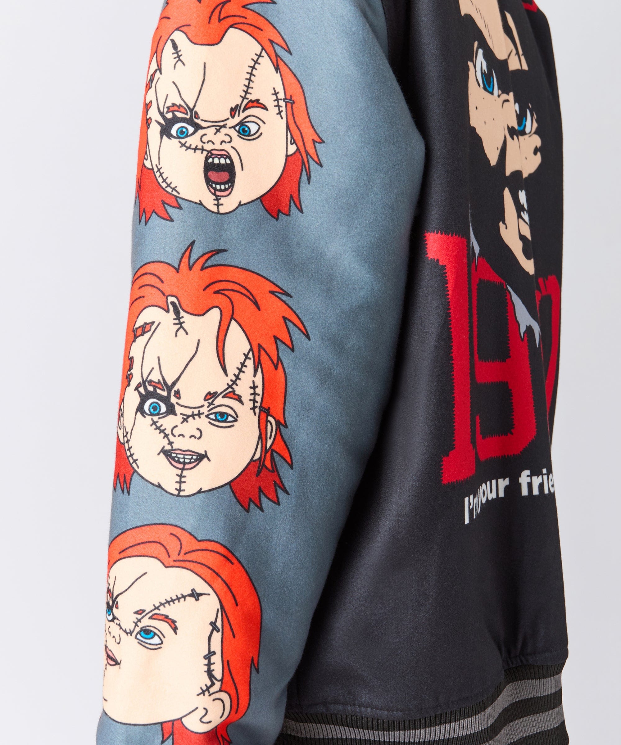 Chucky Nice Guy Varsity Jacket - Black