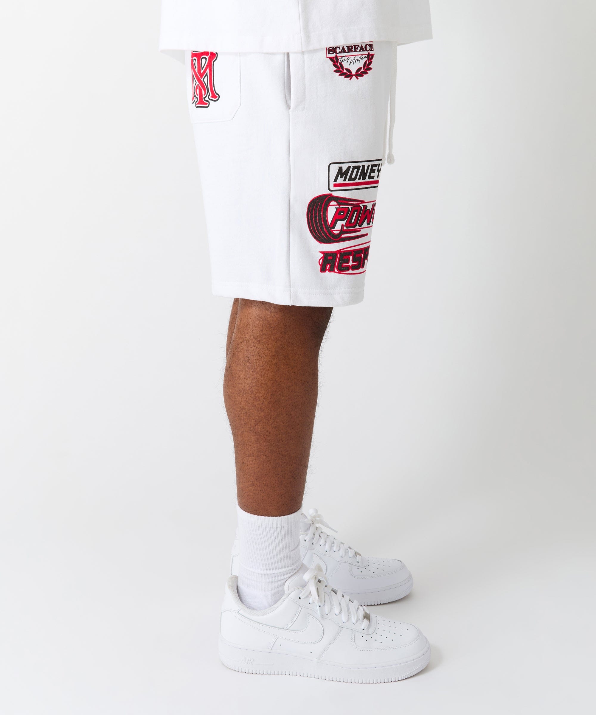 Scarface Racing Short - White