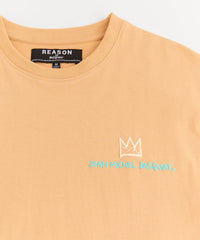 Kids Mini Basquiat Equals Pi Short Sleeve Tee - Khaki