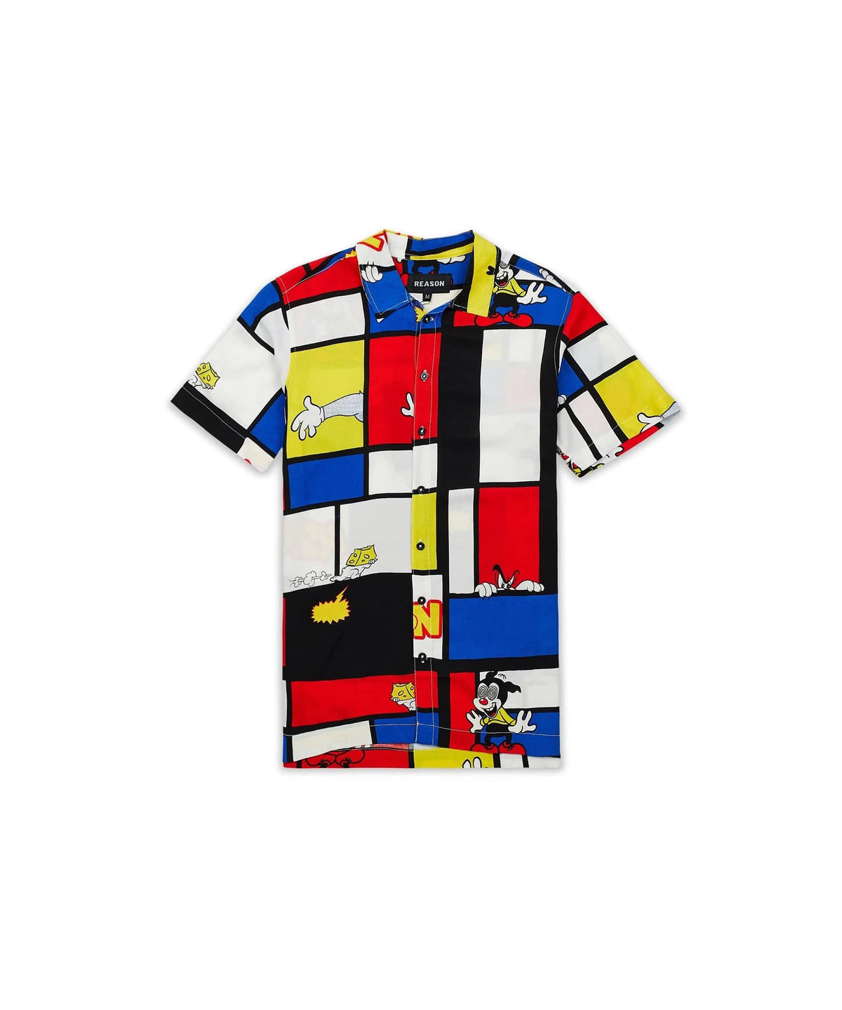 Plus Size Prank Allover Print Short Sleeve Shirt