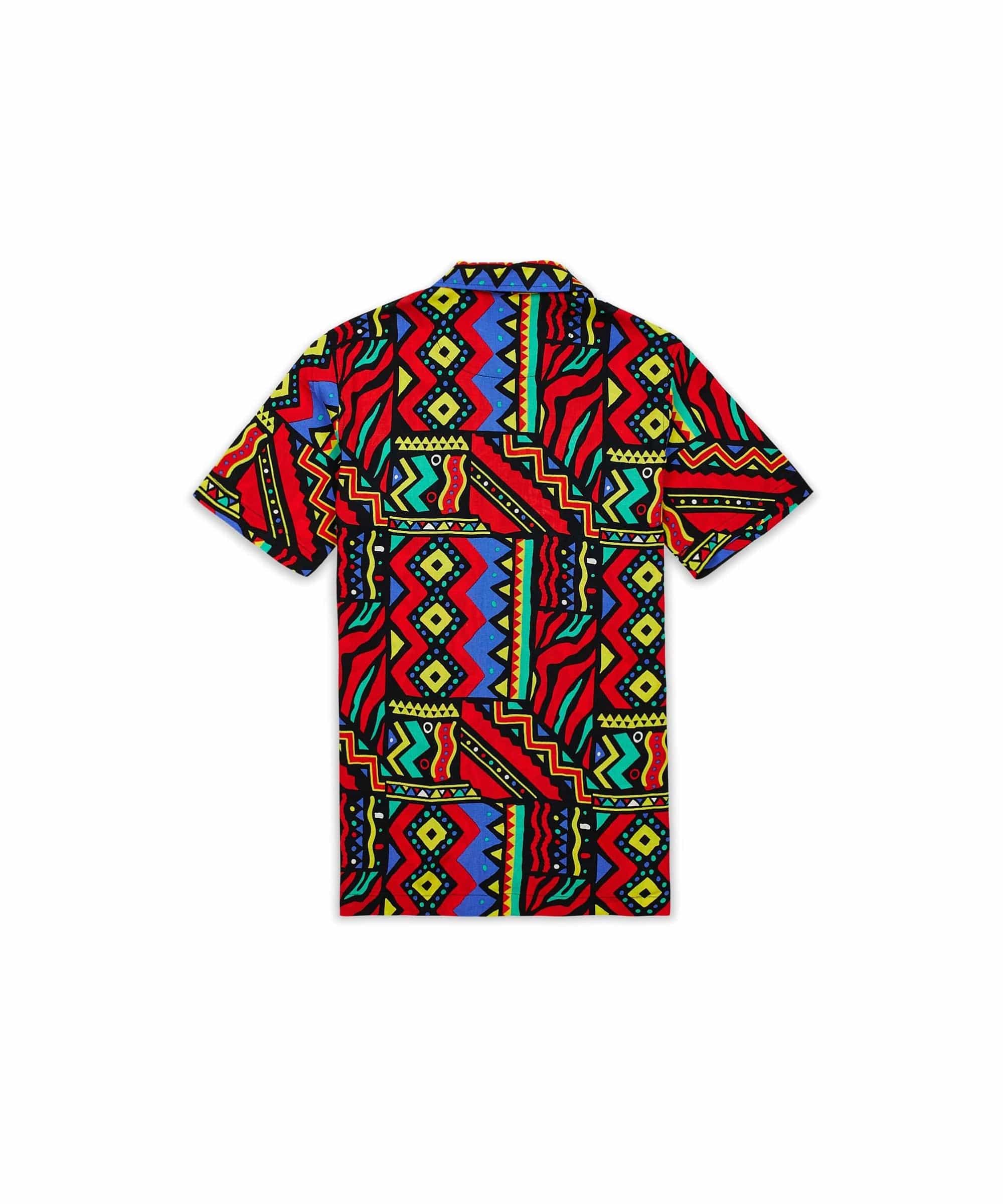 Plus Size Unity Allover Print Short Sleeve Shirt