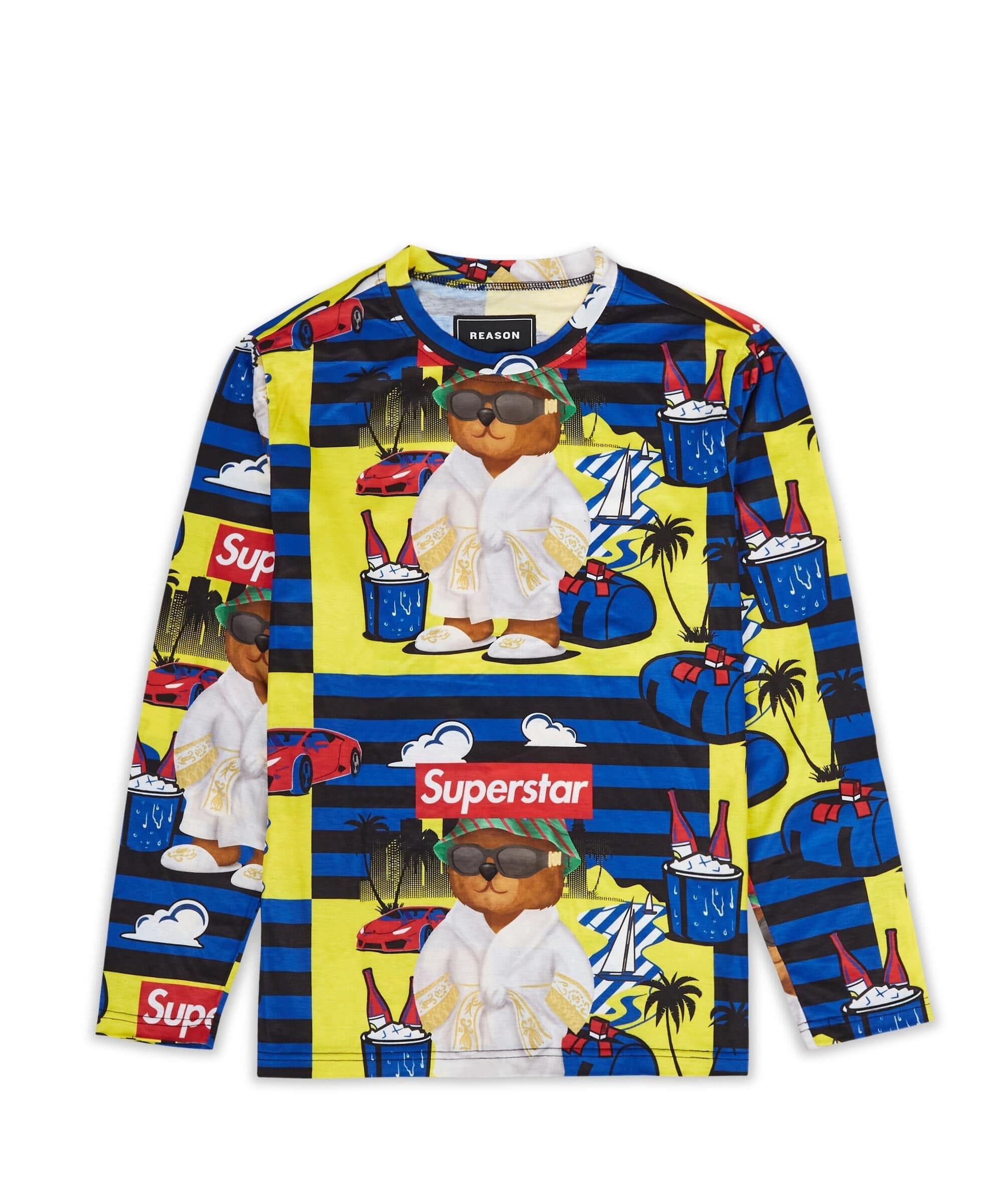 Superstar Allover Print Long Sleeve Tee