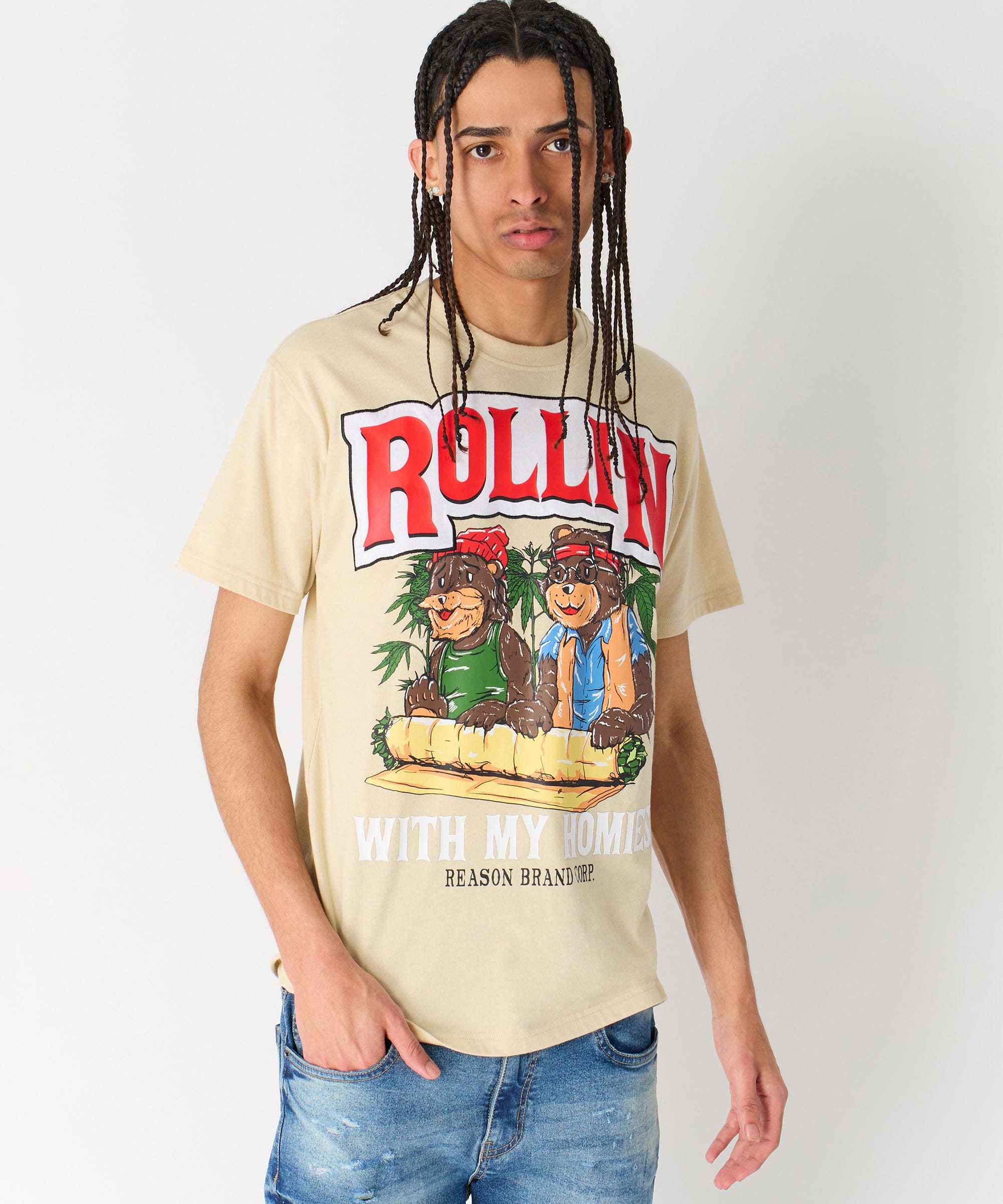 Keep Rollin Short Sleeve Tee - Khaki
