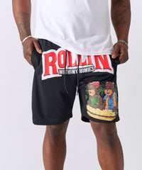 Cheech & Chong Rollin Homies Mesh Short - Black