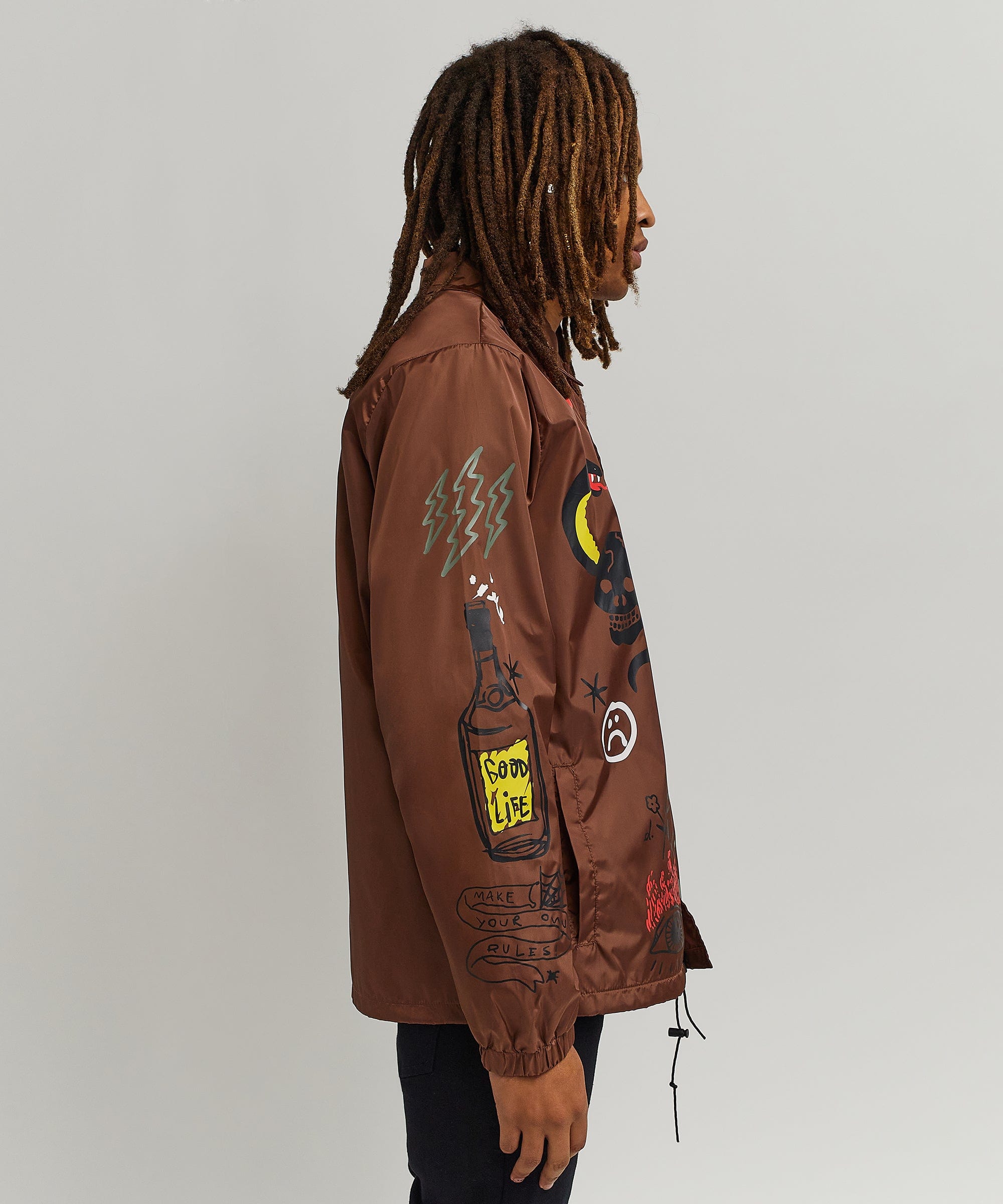 Gritty Coaches Jacket - Brown