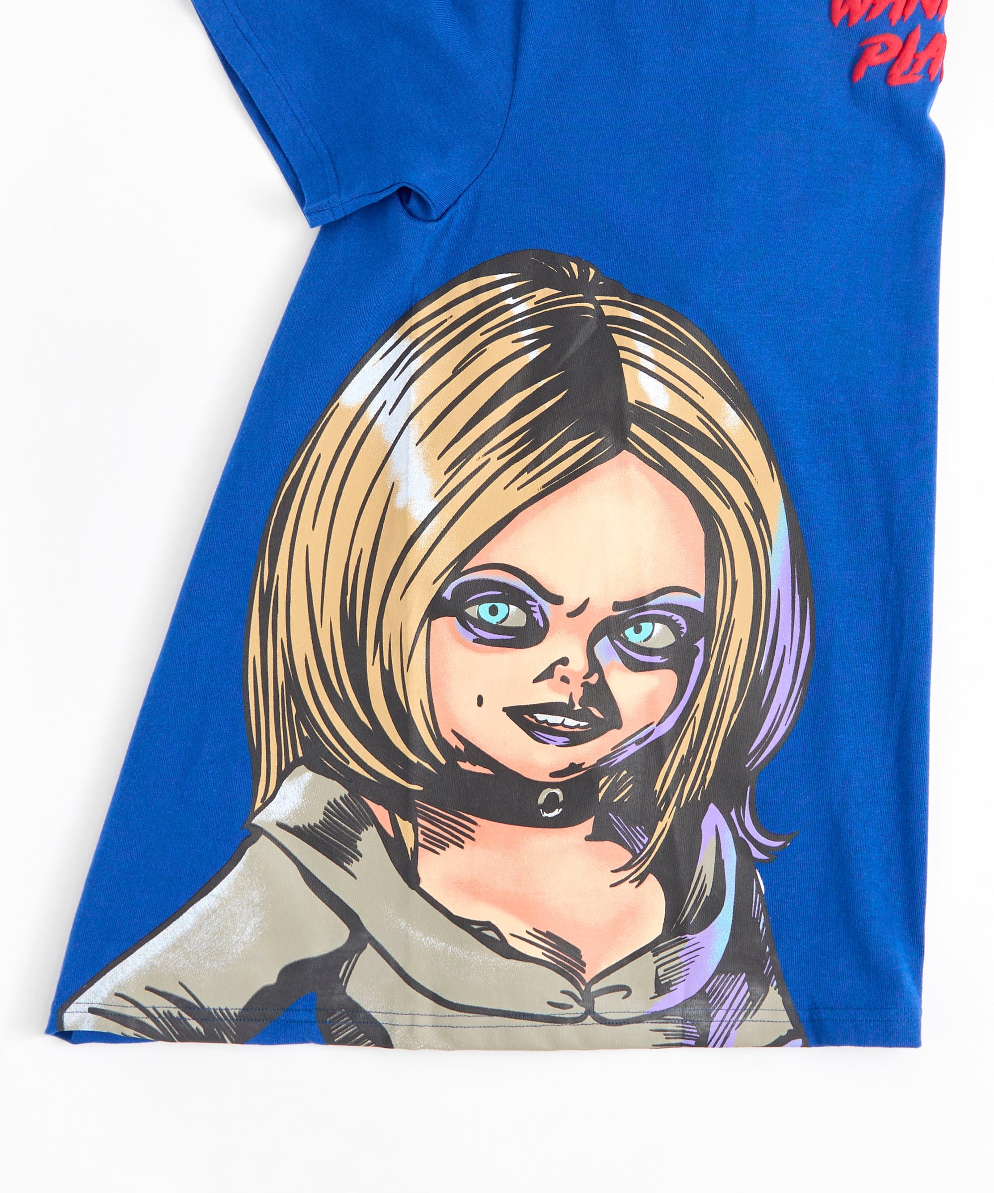 Women Chucky Short Sleeve Tee - Light Blue
