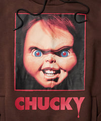 Chucky Graphic Print Hoodie - Brown