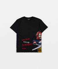 Plus Size Chucky Shorts Sleeve Tee - Black